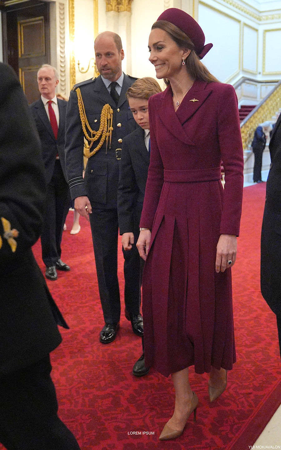 The Princess of Wales Rewears Plum Ensemble to Mark the 80th Anniversary of VE Day
