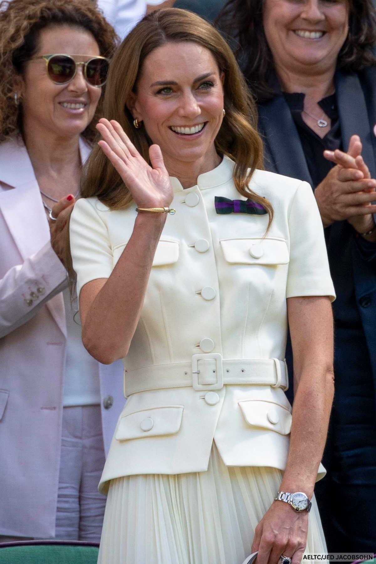 Kate Middleton in the Royal Box at the Wimbledon Championships