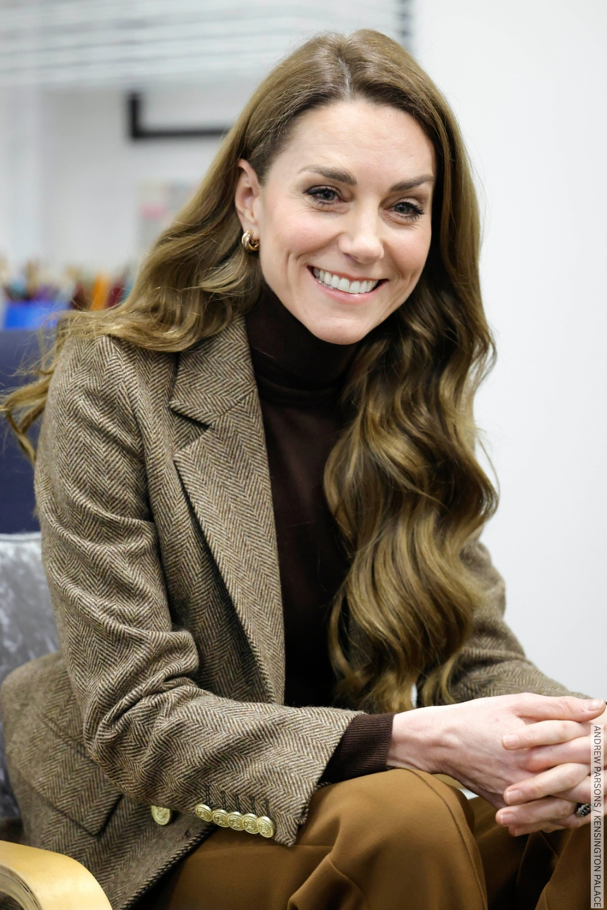 Kate Middleton Wears Tonal Browns for a Visit to Bradford and Wakefield