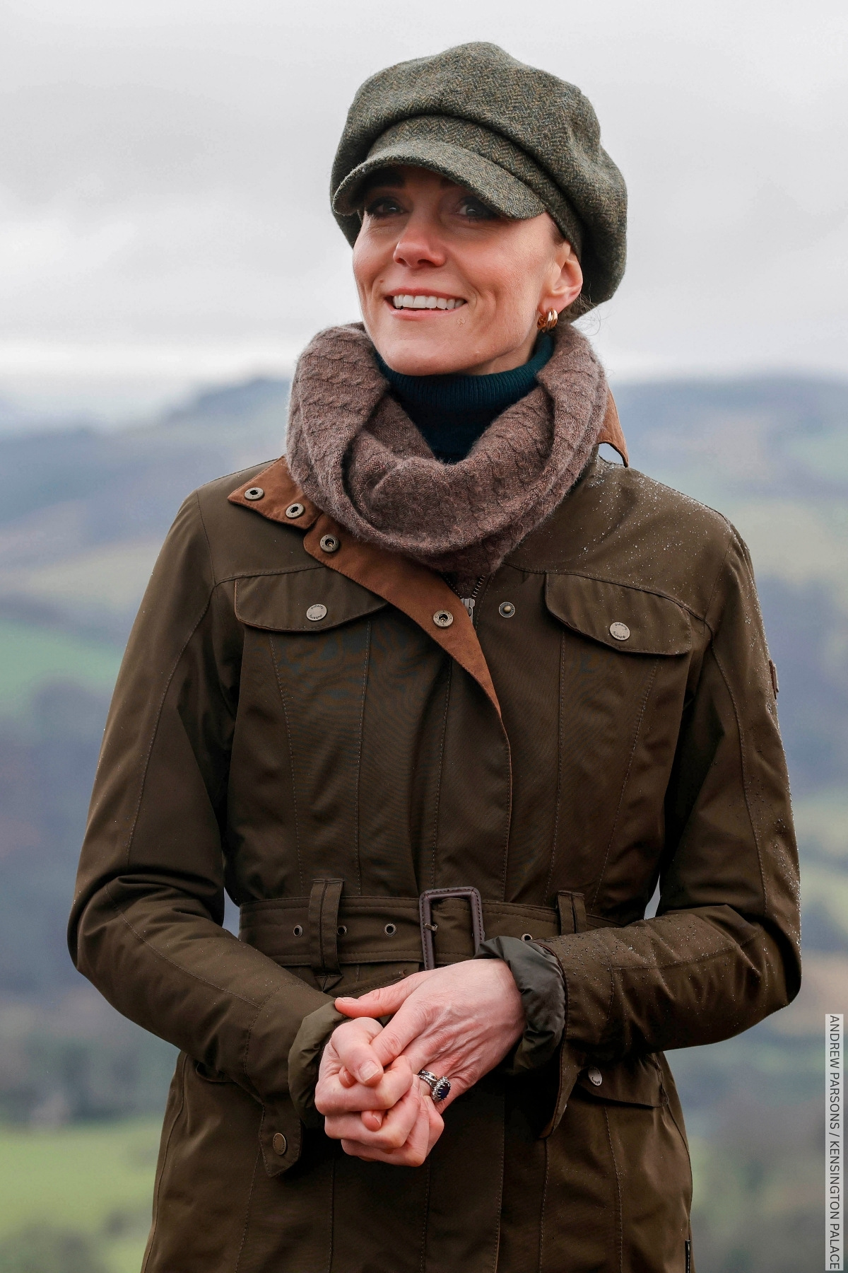 Kate Middleton in Countrywear for a Wellbeing Walk in the Peak District