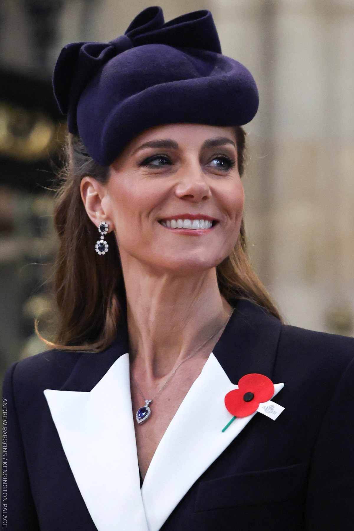 Kate Middleton Chose a Navy Coat with a Military Edge for ANZAC Day commemorations