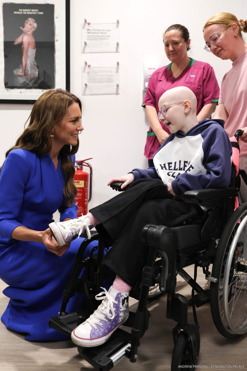 Kate Middleton during her June 2026 visit to The Christie cancer centre in Manchester