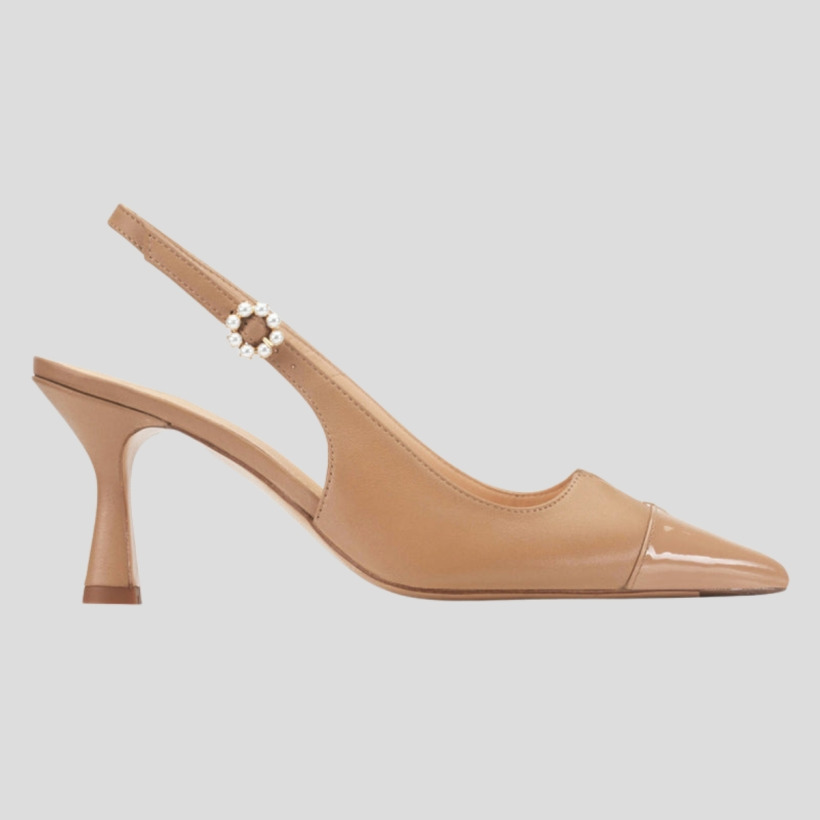 The Camilla Elphick 'Lucia' slingback in tan