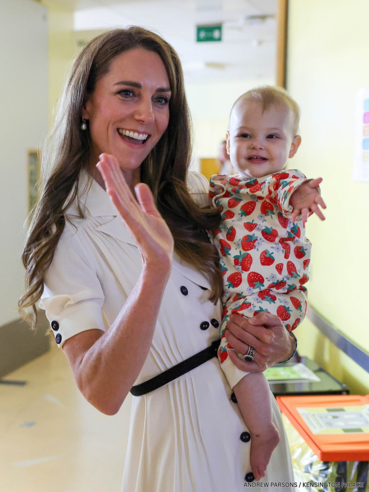 Kate Middleton brings back a favourite white summer dress to visit Evelina London Children’s Hospital