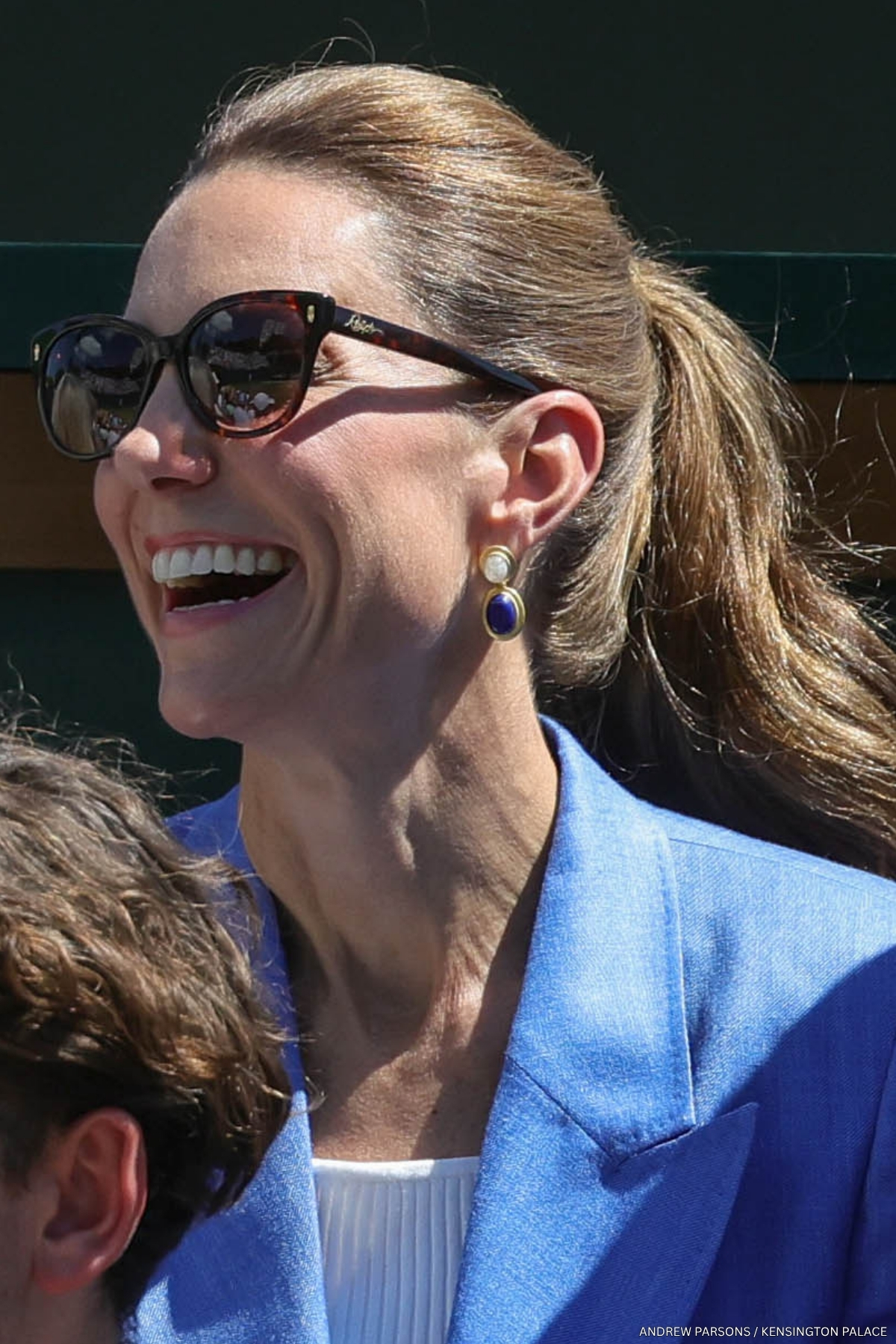 Kate Middleton wearing Ralph Lauren cat-eye sunglasses at Wimbledon in 2026