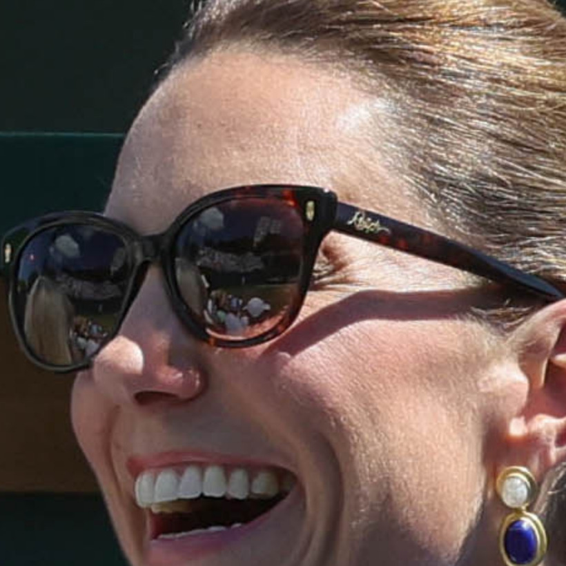 Kate Middleton wearing the Ralph Lauren Black Havana sunglasses at Wimbledon last week