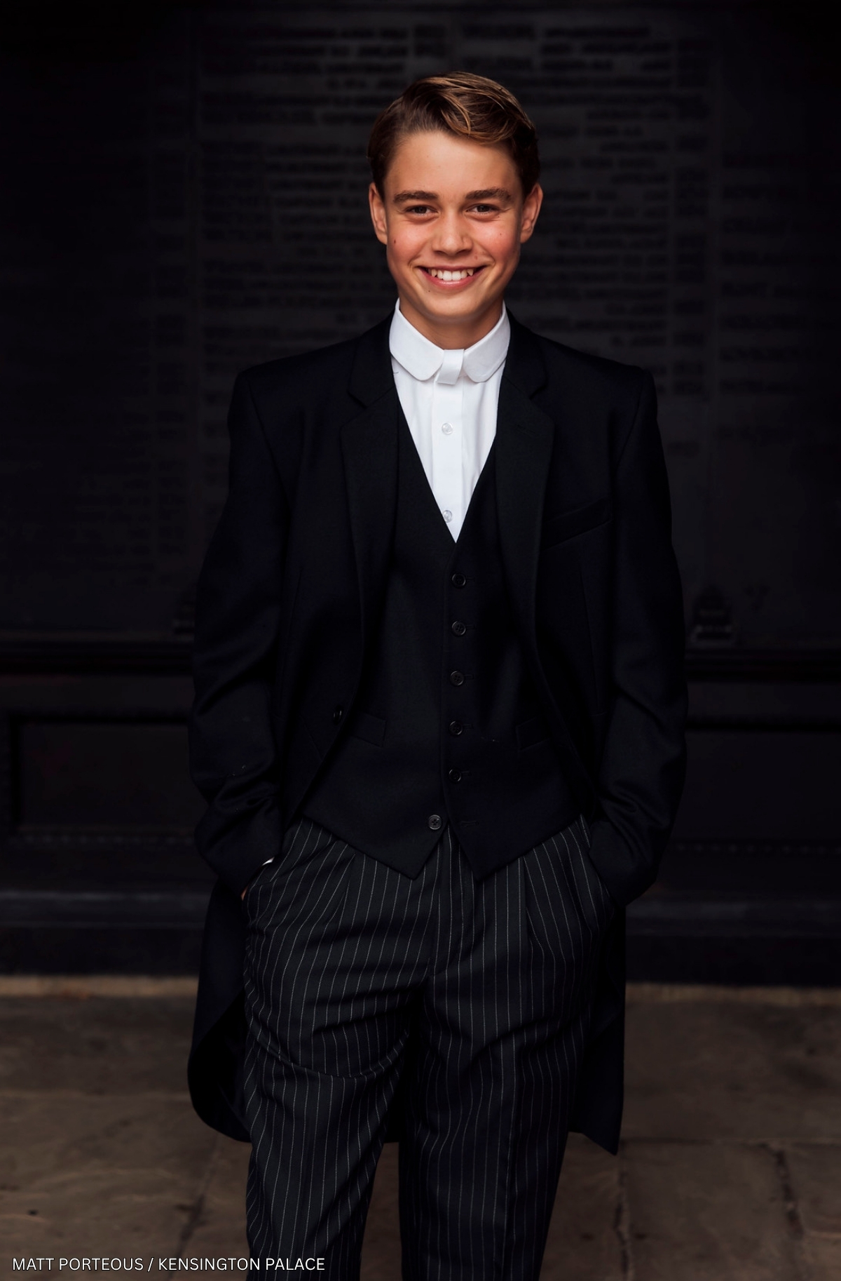 Prince George in his Eton uniform