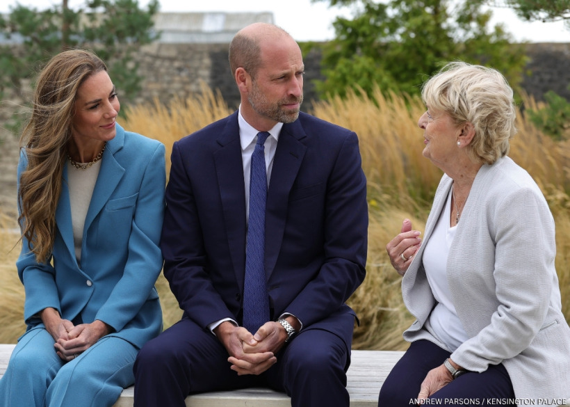 Kate Middleton and Prince William in conversation with Carol Speed about suicide prevention and mental health